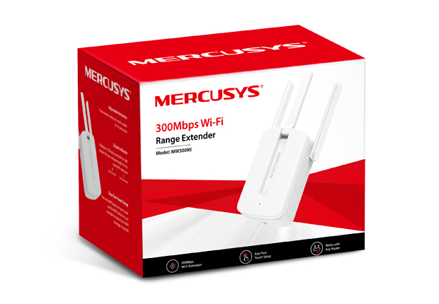 Repetidor Wireless Mercusys MW300RE Wi-Fi 300Mbps