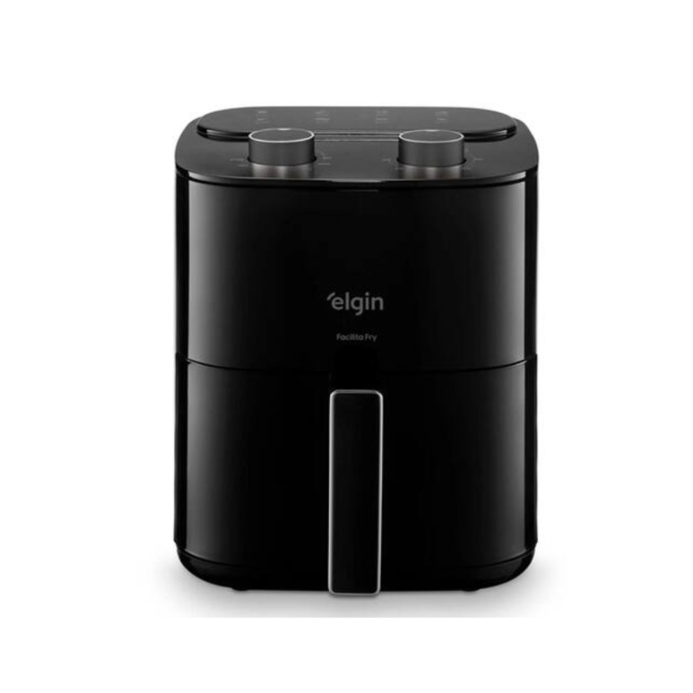 Fritadeira Air Fryer Elgin, 3,5L, 1400W, 220V, Controle de Temperatura, Preto