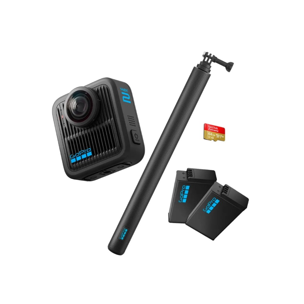 Câmera de Ação GoPro MAX2 360 graus, 8K, 29MP, Wi-Fi 6, Bluetooth 5.3, À Prova d'Água