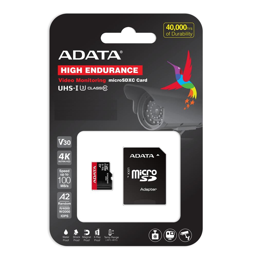 Cartão de Memória Adata MicroSDHC High Endurance 32GB C10