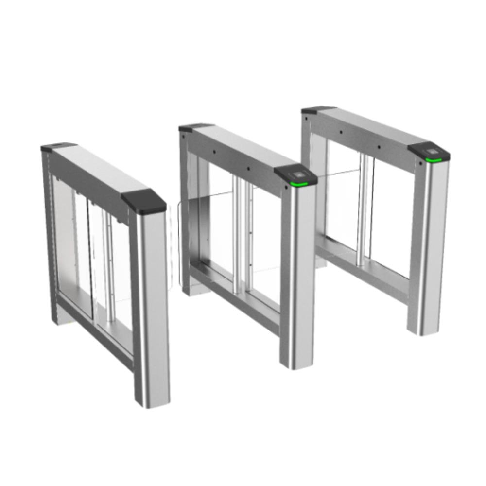Catraca Swing HIKVISION DS-K3B220LX-L/PG-DP65, 4 Pares de Sensores IR, Aço Inox