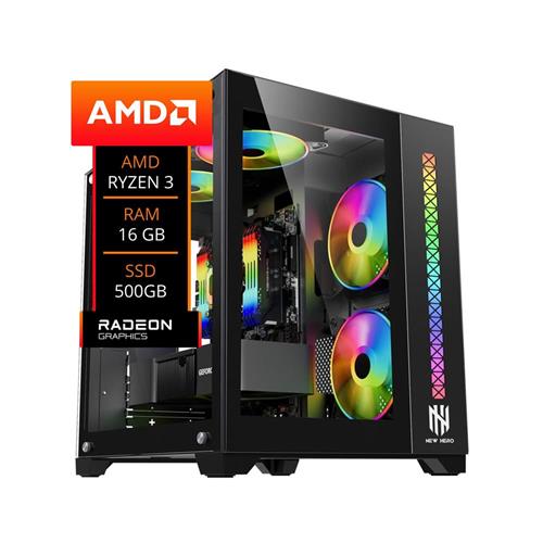 Computador YON Gamer Ryzen 3 5300G 16GB RAM, 500 GB SSD