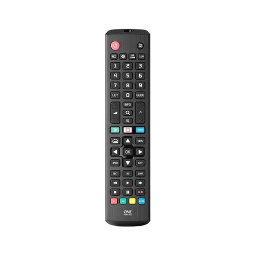 Controle Remoto One For All URC-4911, Substituto para TV LG, Universal, Preto