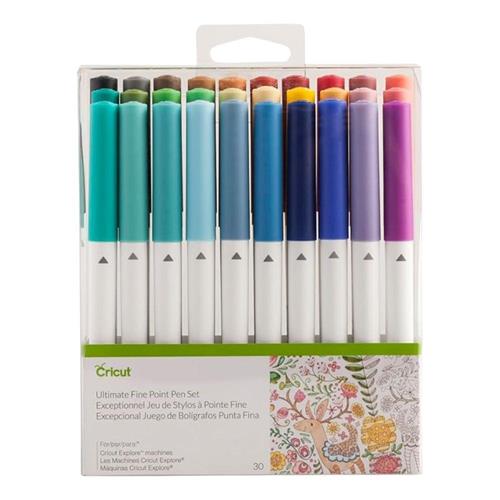 Cricut Conjunto de 30 Canetas Ultimate Fine Point, ponta fina de 0,4 mm para escrever, desenhar e colorir crie cartões e convites personal