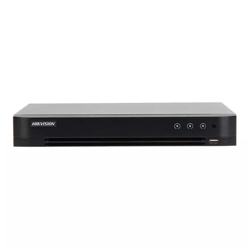 DVR Hikvision Gravador Ids-7208hqhi-m1/xt, 8 Canais, Inteligência AcuSense, 1080p, 1u, H.265, Preto