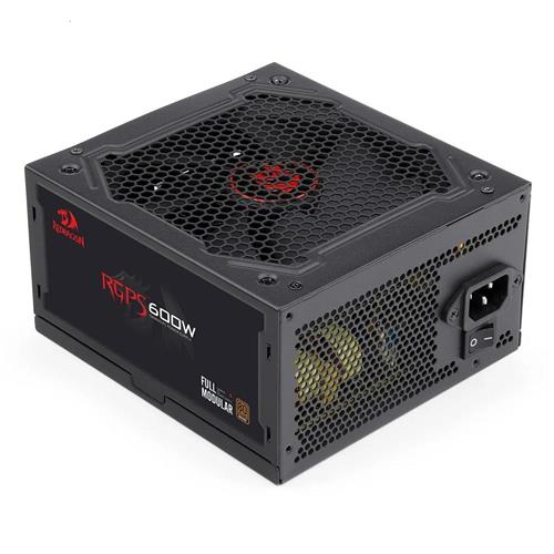 Fonte Redragon RGPS, 600W, 80 Plus Bronze, PFC Ativo, Full Modular, Preto