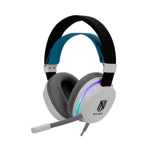 Headset Gamer New Hero Mage, RGB, Drivers de 40mm, Múltiplas Plataformas, Branco