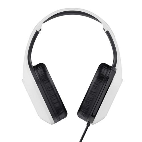 Headset Gamer Trust GXT 415W Zirox, Com Fio, Microfone, ABS, Couro Sintético, Branco