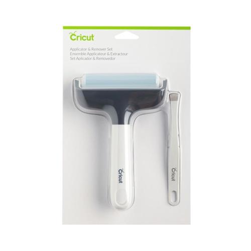 Kit de Rolo Aplicador e Pinça Removedora Cricut, Modelo 2003923, Branco/Azul
