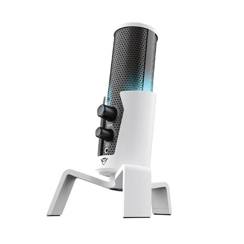 Microfone Gamer Trust GXT 258W FYRU, 200 Ohm, 130 Db, 1.8m, USB, Branco