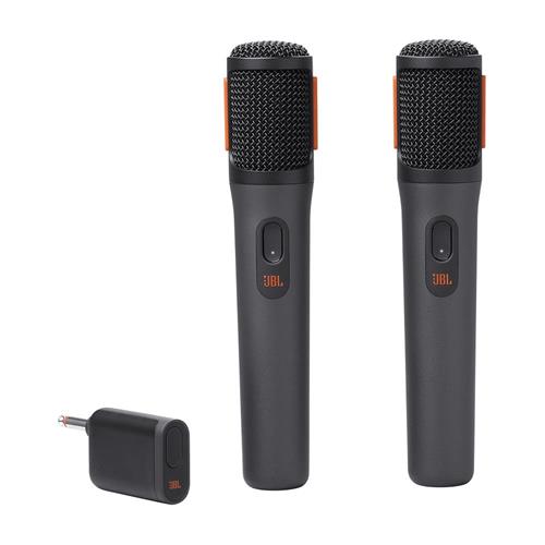 Microfone JBL PartyBox Sem Fio Duplo, 6h Reprodução, Alcance de 10m, Preto