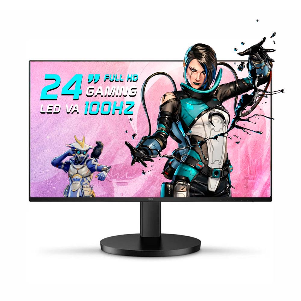 Monitor AOC 24" LED Full-HD, 100Hz, 1Ms, Ajuste de Altura - 24B3HMF2