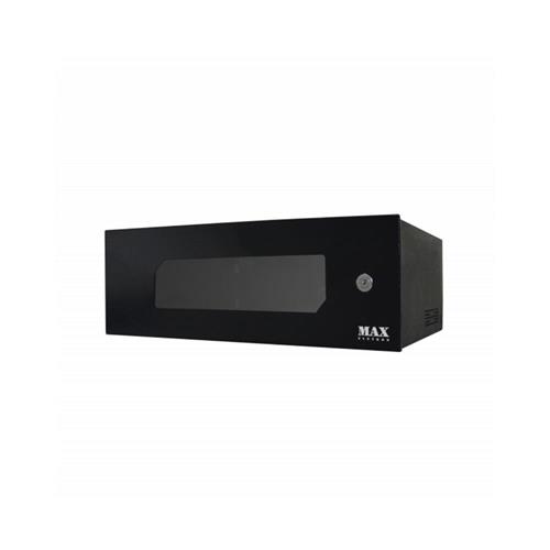 OPENBOX Mini Rack Max Eletron 4040, 19 Pol, 3u X 350mm, Acrílico, Com 2 Chaves, Preto