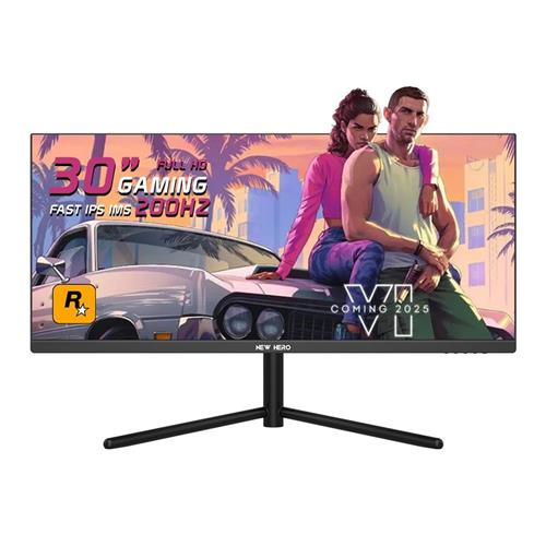OPENBOX Monitor Gamer New Hero Blade Ultra 30&#34; UltraWide, IPS, Full HD, 200Hz, 1ms, FreeSync, HDMI e Display Port, Preto