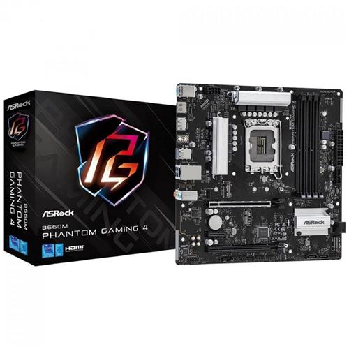 OPENBOX Placa Mãe ASRock B660M Phantom Gaming 4, Chipset B660, Intel LGA 1700, mATX, DDR4