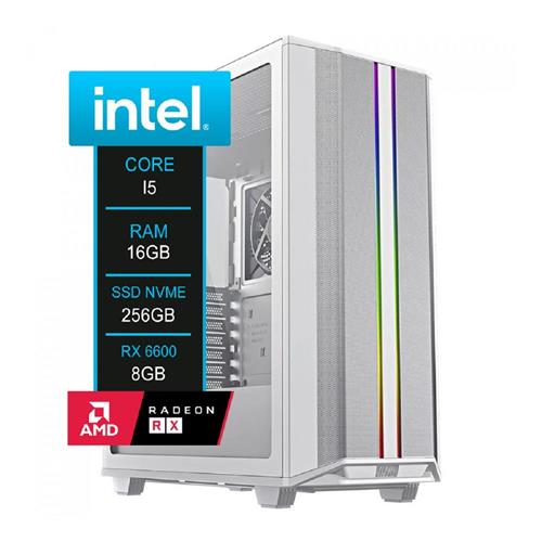 PC Gamer Intel Core i5-10400F, RX6600 8GB, 16GB DDR4, 256GB NVMe