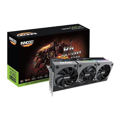 Placa de Video INNO3D GeForce RTX 4080 Super X3 OC, 16GB, GDDR6X, 256-bit, N408S3-166XX-187049N