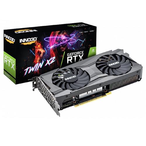 Placa de Vídeo INNO3D GeForce RTX 3060 TWIN X2, 12GB, GDDR6, 192-Bit, Preto