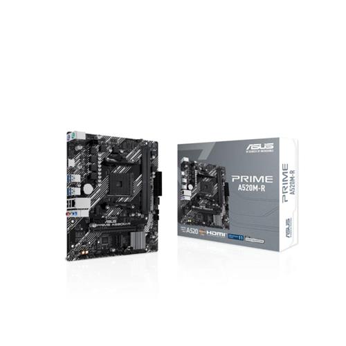 Placa mãe ASUS PRIME A520M-R, AM4, DDR4, M.2, Chipset A520, PCIe, HDMI - 90MB1H60-M0EAY0