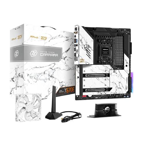 Placa Mãe ASRock X670E Taichi Carrara, Wi-Fi 6E, Chipset X670, AMD AM5, ATX, DDR5