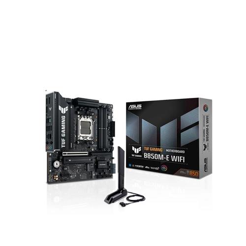 Placa Mãe ASUS TUF GAMING B850M-E WIFI, AMD AM5, mATX, DDR5, Wi-fi 6E, Bluetooth, Preto