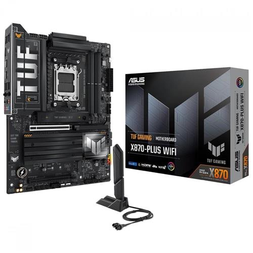 Placa Mãe Asus TUF Gaming X870-Plus WiFi, Chipset X870, AMD AM5, WiFi 7, ATX, DDR5 - 90MB1IU0-M0EAY0