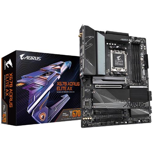 Placa Mãe Gigabyte X670 Aorus Elite AX, WiFi, Chipset X670, AMD AM5, ATX, DDR5