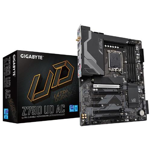 Placa Mãe Gigabyte Z790 UD AC, Wi-Fi, Chipset Z790, Intel LGA1700, ATX, DDR5