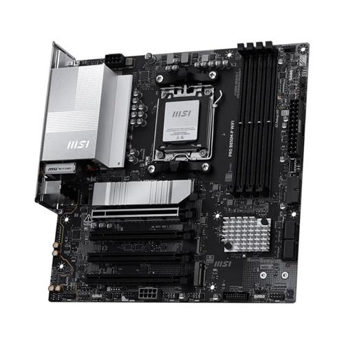 Placa-mãe MSI PRO B850M-P WiFi, Chipset AMD B850, Socket AM5, DDR5 256GB 8200MT/s, 2× M.2 PCIe 5.0 NVMe, HDMI 4K, DisplayPort, Preto
