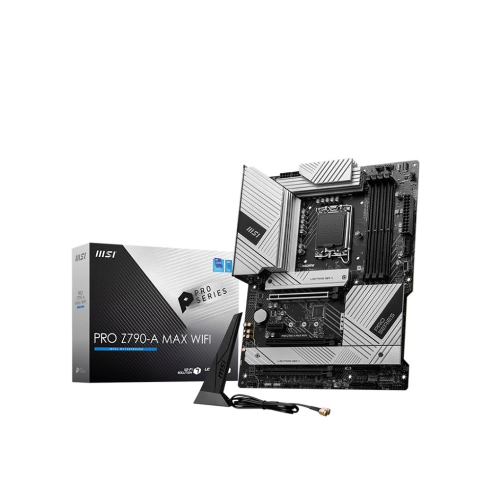 Placa Mãe MSI PRO Z790-A Max, ATX, DDR5, Wi-Fi, RGB, Bluetooth, HDMI, Displayport, M.2