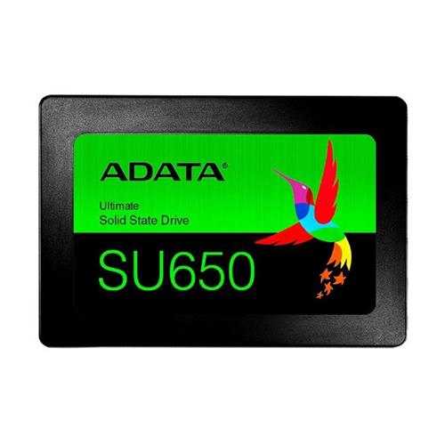 SSD Adata SU650, 256GB, Sata III, Leitura 520MB/s e Gravação 450MB/s
