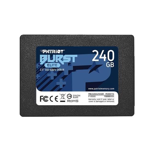 SSD Patriot Burst Elite, 240GB, Sata III, Leitura 450MB/s e Gravação 320MB/s