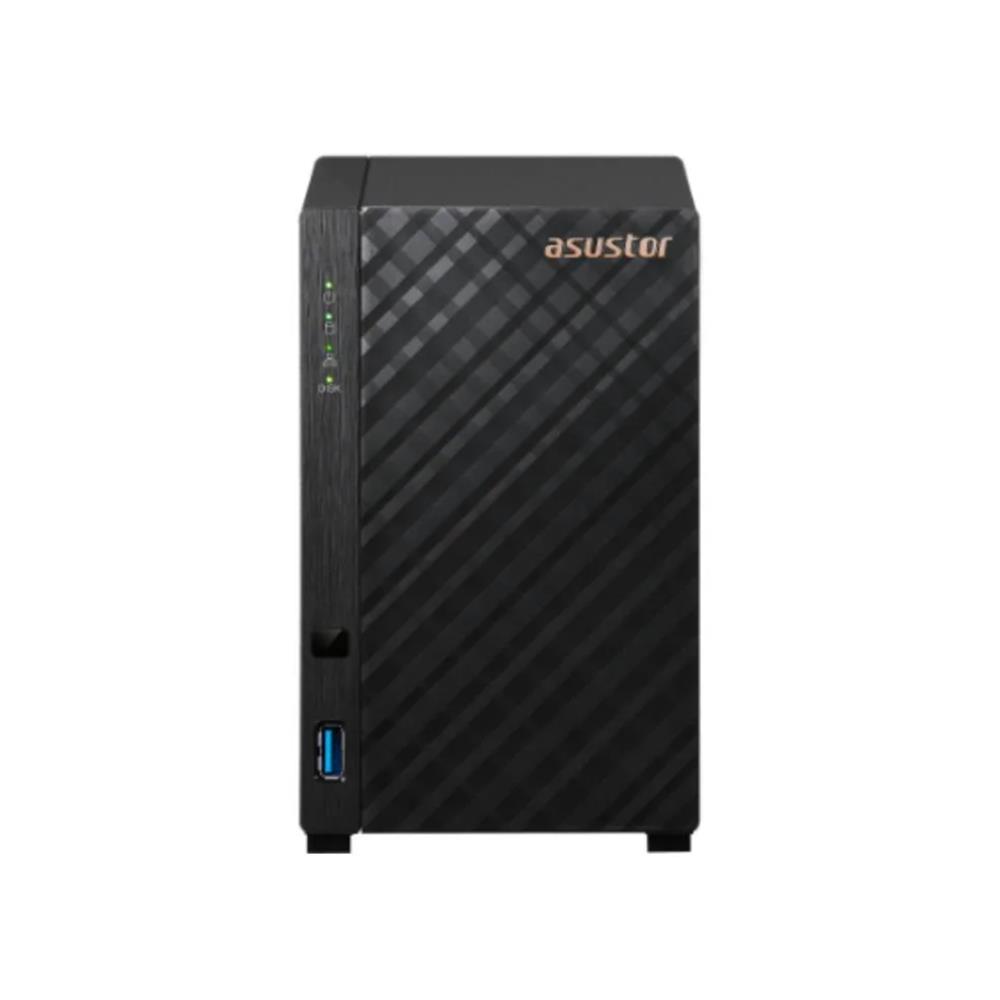 Storage NAS Asustor Drivestor 2 Gen2 AS1202T, 2 Baias, Quad-Core 1.7GHz, 1GB DDR4, 2.5GbE, USB 3.2