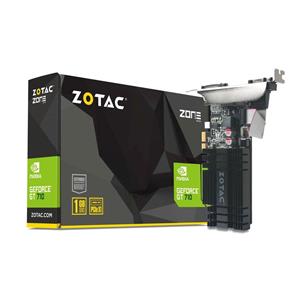 Placa de Vídeo Zotac GeForce GT 710 , 1GB , DDR3 , 64-Bit , Preto