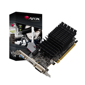 Placa de Vídeo AFox GeForce GT210 , 1GB , GDDR3 , 64-Bit , Preto