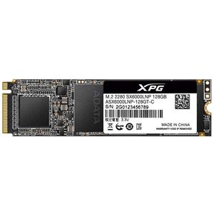 SSD Adata XPG SX6000 Lite , 128GB , M.2 NVMe 2280 , Leitura 1800MB/s e Gravação 600MB/s