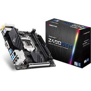 Placa Mãe Biostar Racing Z490GTN , Chipset Z490 , Intel LGA 1200 , Mini-ITX , DDR4