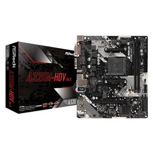 Placa Mãe ASRock A320M-HDV R4.0 , Chipset A320 , AMD AM4 , mATX , DDR4