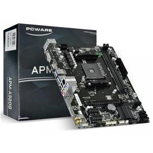 Placa Mãe PCWare APM-A320G , Chipset A320 , AMD AM4 , mATX , DDR4