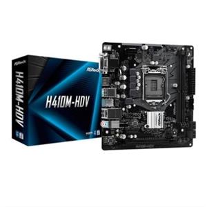 Placa Mãe ASRock H410M-HDV , Chipset H410 , Intel LGA 1200 , mATX , DDR4