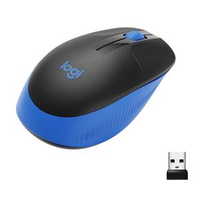 Mouse Sem Fio Logitech M190 , 1000 DPI , 3 Botões , Azul e Preto