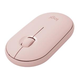 Mouse Sem Fio Logitech Pebble M350 , 1000 DPI , 3 Botões , Slim , Rosa