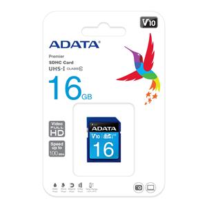 Cartão de Memória Adata Premier SDHC , 16GB , Classe 10