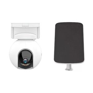 Kit Painel Solar + Câmera Ezviz EB8 Wi-Fi , 2K , QHD , 3 Mega Pixels , Dome