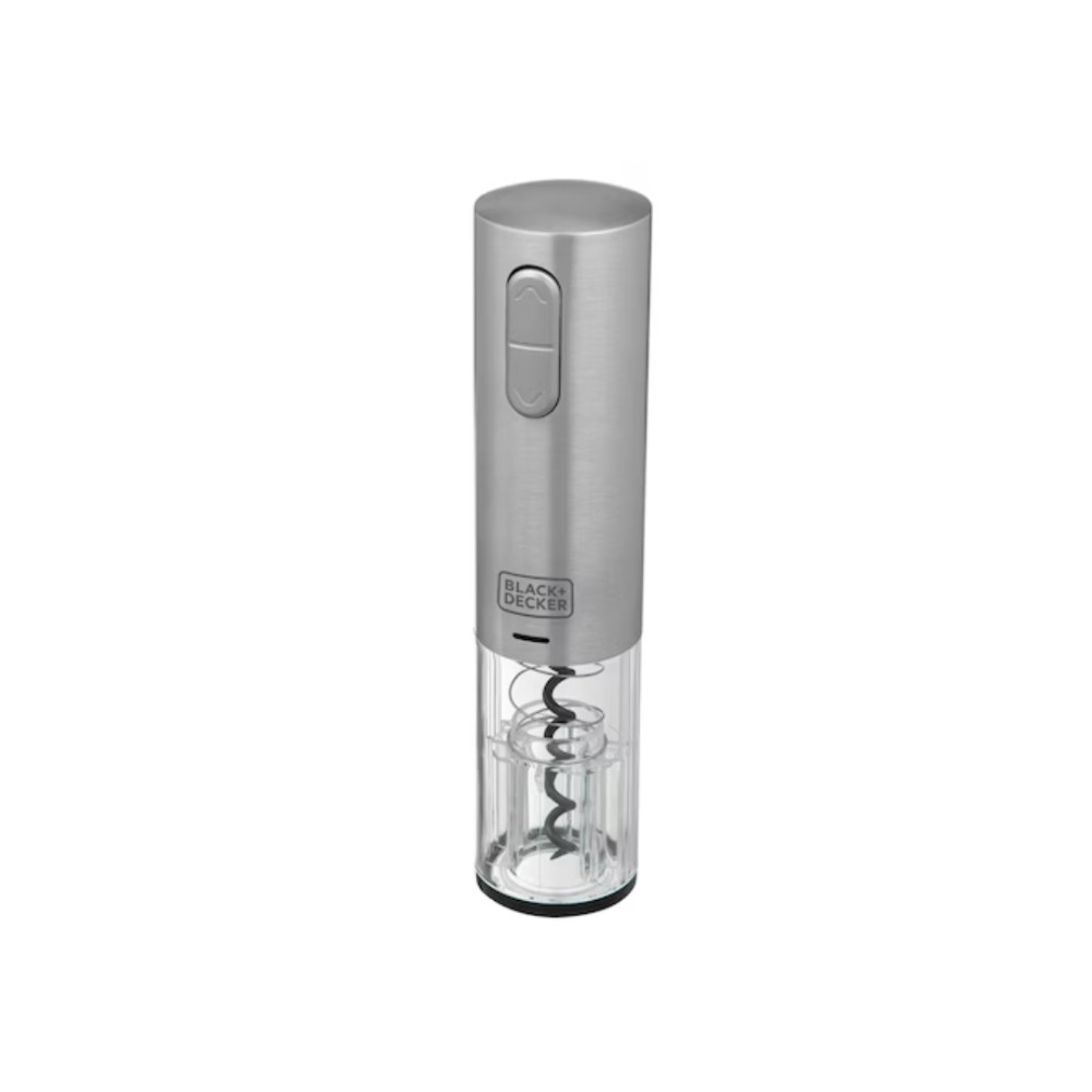 Abridor de Vinho Elétrico Black+Decker , Gourmand Gris , W10 , Bateria Recarregável , USB , Bivolt , Inox