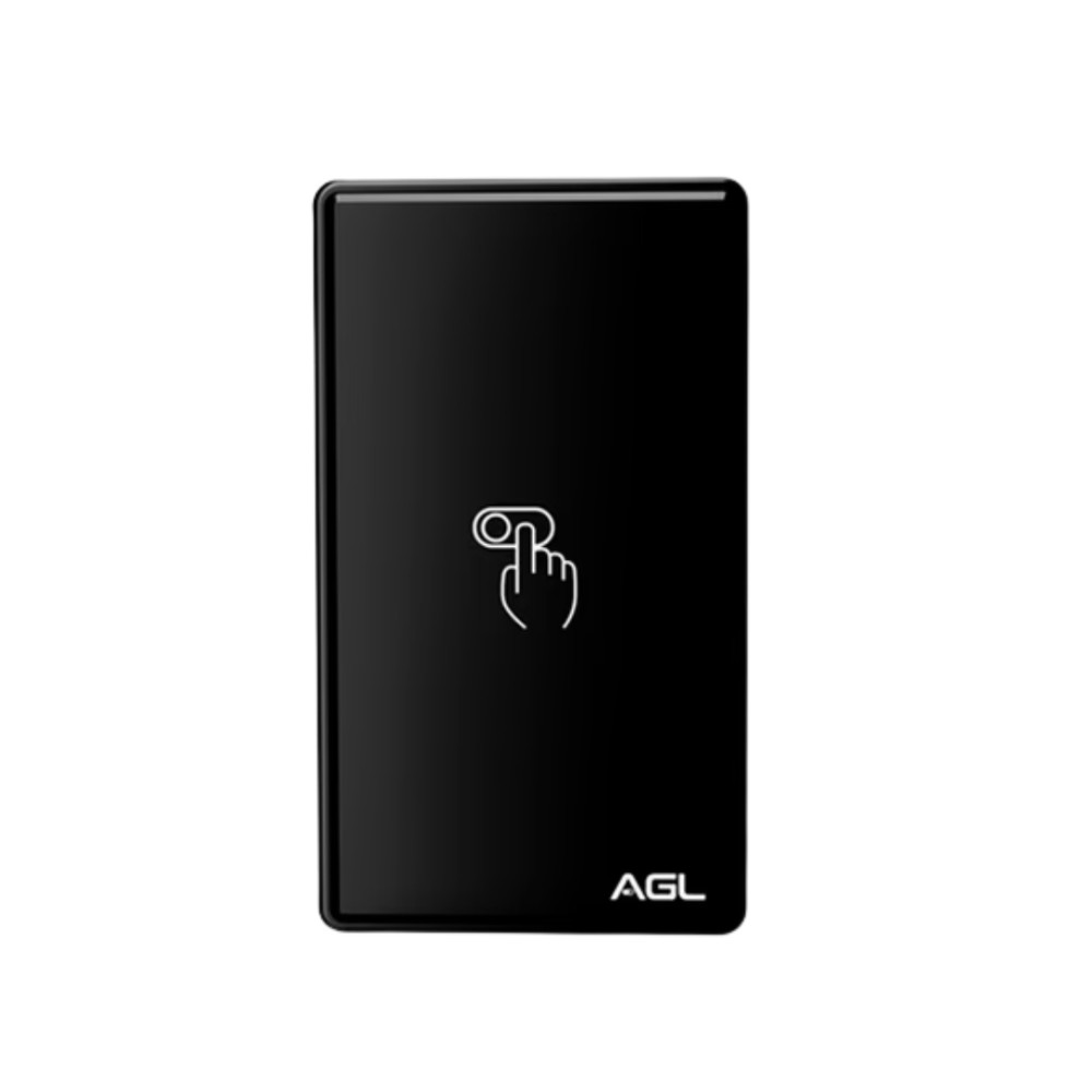 Acionador de Fechadura AGL Touch , Touch e Remoto 433MHz , 12VDC , Alcance 20m , AF12CR , Preto