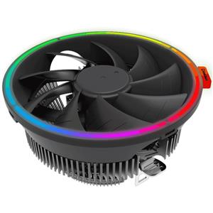 Cooler Para Processador Gamemax Gamma 200 , Rainbow , 125mm , Intel e AMD , Preto