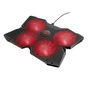 Base Cooler para Notebook Trust GXT 278 Yozu , LED Vermelho , com 4 Fans , USB , Preto