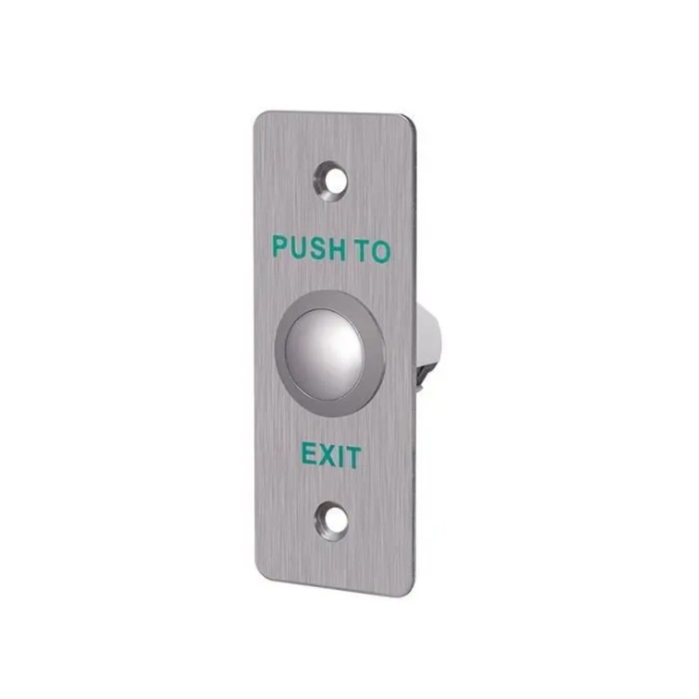 Botão de Saída , Hikvision , Contato NA/NF/COM , 90 x 35 x 28,9 mm , Alumínio , DS-K7P02