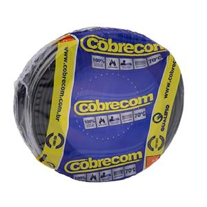 Cabo Flexicom Preto Antichamas 750v 4mm 100m - Cobrecom
